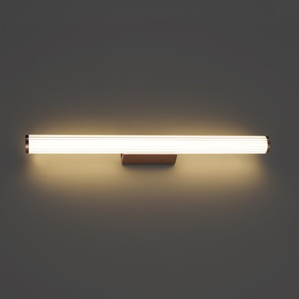 Retro nástěnná lampa bronzová 80,4 cm vč. LED IP44 - Coco