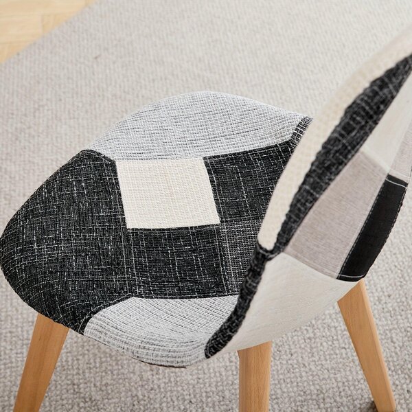 Jídelní židle - Židle - Židle s opěradlem ve tvaru sedáku - Jídelní židle - Kuchyňská židle - Skandinávský design - Ergonomická
