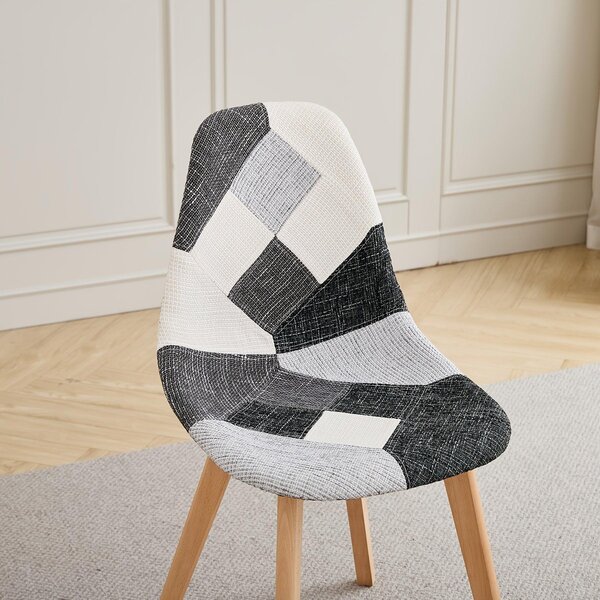 Jídelní židle - Židle - Židle s opěradlem ve tvaru sedáku - Jídelní židle - Kuchyňská židle - Skandinávský design - Ergonomická