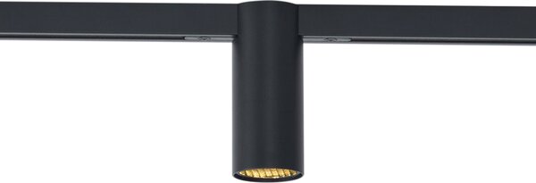 Moderní bodové svítidlo černé pro 1fázový kolejnicový systém GU10 35mm - Slimline Nubee Honey