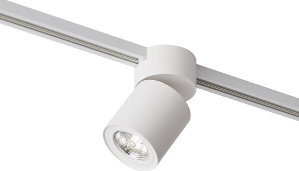 Moderní bílý reflektor pro 1fázový kolejnicový systém GU10 70mm - Iconic Roto