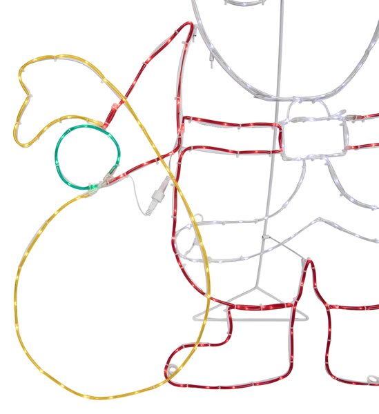 Vánoční stojací lampa Santa Claus 117 cm vč. LED s časovačem IP44 - Pax