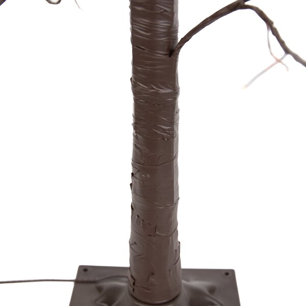 Vánoční stojací lampa hnědý strom 120 cm vč. LED s časovačem IP44 - Ki