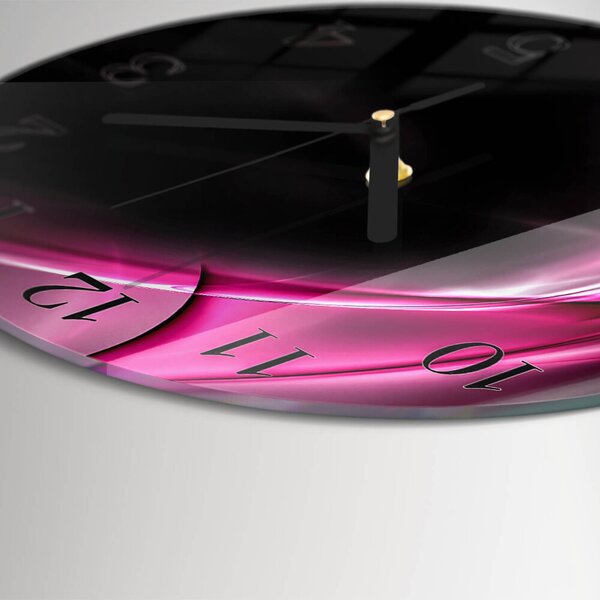 Skleněné nástěnné hodiny Abstraktní čáry zsoc-fi30-00174112