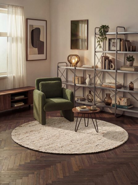 Koberec Ted Baker Bexley krémový / vícebarevný kruh
