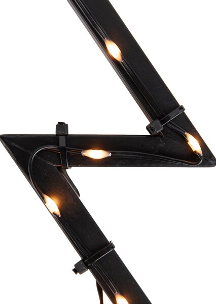 Vánoční stromek reflektor černý 71 cm vč. LED IP44 - Kas