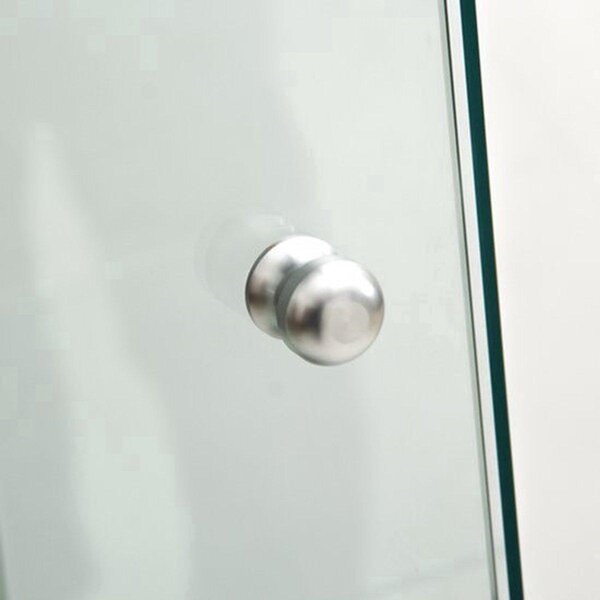 Zrcadlo do koupelny - Černé - Sklo - Moderní design - Průměr 42,5 cm - Montáž na zeď