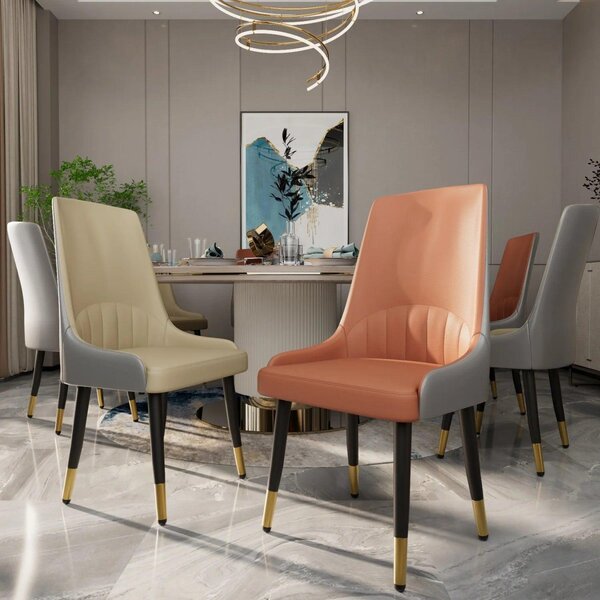 Jídelní židle - Sada židlí - Kuchyňská židle - Designová židle - Barová stolička - Umělá kůže z mikrovlákna