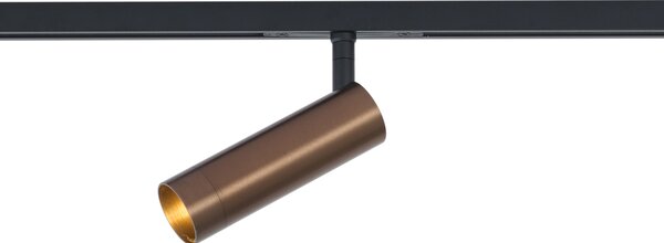 Moderní tmavě bronzový reflektor pro 1fázový kolejnicový systém GU10 35mm - Slimline Uzzy