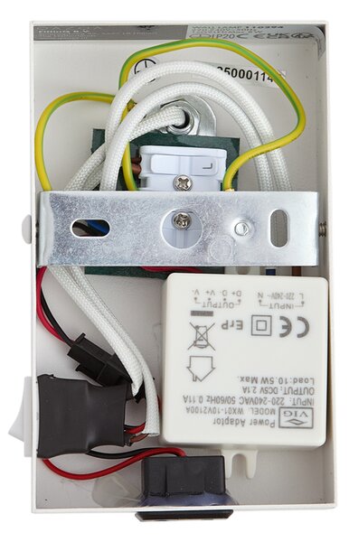 Moderní nástěnná lampa bílá nastavitelná s USB-C - Croft