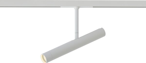 Moderní bílý reflektor pro 1fázový kolejnicový systém - Slimline Avery