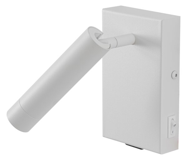 Moderní nástěnná lampa bílá nastavitelná s USB-C - Croft