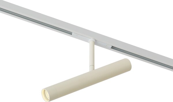 Moderní bodové svítidlo béžové s bílou pro 1fázový kolejnicový systém - Slimline Avery
