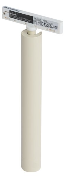 Moderní bodové svítidlo béžové s bílou pro 1fázový kolejnicový systém - Slimline Avery