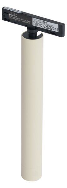 Moderní bodové svítidlo béžové s černou pro 1fázový kolejnicový systém - Slimline Avery