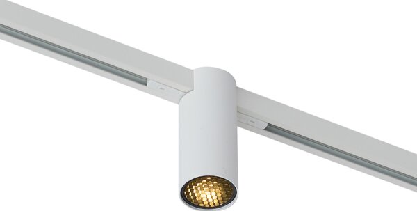 Moderní bodové svítidlo bílé pro 1fázový kolejnicový systém GU10 35mm - Slimline Nubee Honey