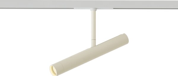 Moderní bodové svítidlo béžové s bílou pro 1fázový kolejnicový systém - Slimline Avery