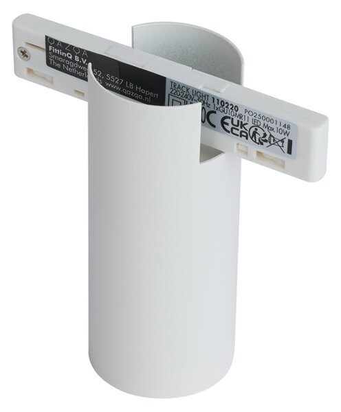 Moderní bodové svítidlo bílé pro 1fázový kolejnicový systém GU10 35mm - Slimline Nubee Honey
