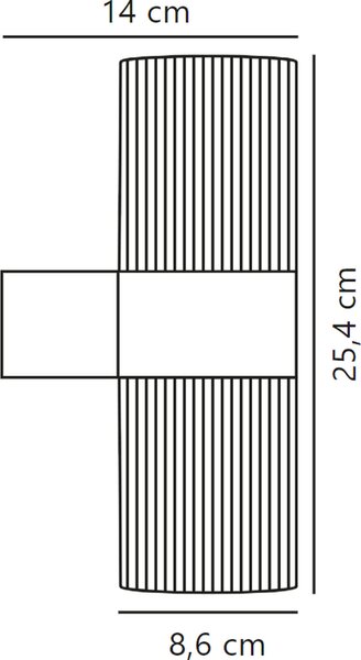 Nordlux Kyklop venkovní nástěnné svítidlo 2x25 W hnědá 2318051009