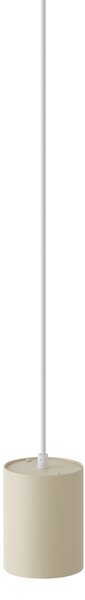 Moderní závěsná lampa béžová s bílou pro 1fázový kolejnicový systém GU10 70mm - Iconic Holt
