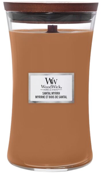 WoodWick Velká vonná svíčka WoodWick, Santal Myrrh