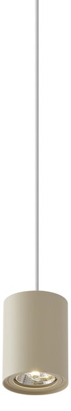 Moderní závěsná lampa béžová s bílou pro 1fázový kolejnicový systém GU10 70mm - Iconic Holt