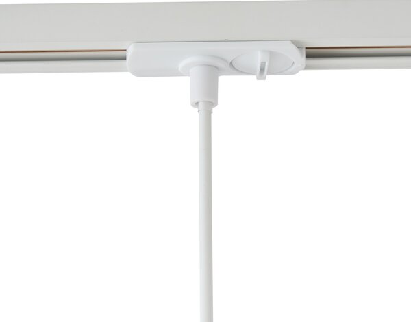 Moderní závěsná lampa béžová s bílou pro 1fázový kolejnicový systém GU10 70mm - Iconic Holt