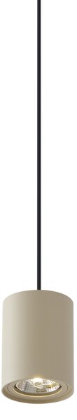 Moderní závěsná lampa béžová s černou pro kolejnicový systém 1-fázový GU10 70mm - Iconic Holt