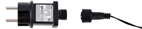 Vánoční strom černý 200 cm vč. LED IP44 - Vixen