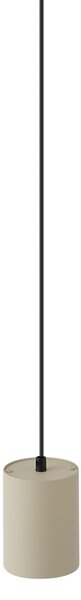 Moderní závěsná lampa béžová s černou pro kolejnicový systém 1-fázový GU10 70mm - Iconic Holt