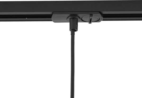 Moderní závěsná lampa béžová s černou pro kolejnicový systém 1-fázový GU10 70mm - Iconic Holt