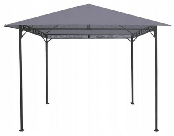 Zahradní altán, pavilon GARDE-LINE v šedé barvě 3 x 3 x 2,55 m