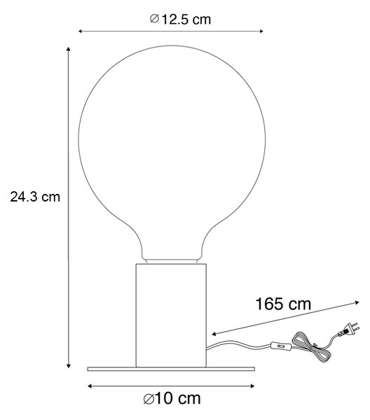 Vánoční stolní lampa zlatá vč. LED - Facil