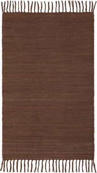 RUČNĚ TKANÝ KOBEREC, 70/120 cm, hnědá Boxxx - Vlněné koberce