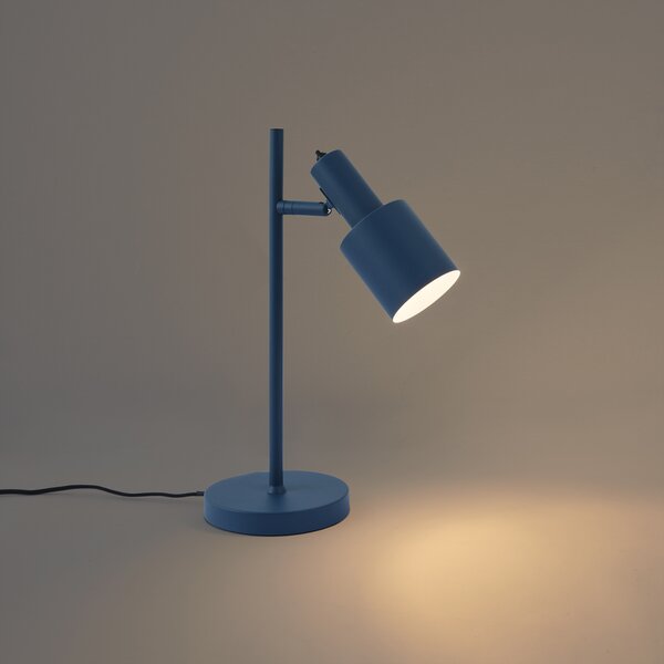 Moderní stolní lampa modrá - Stijn