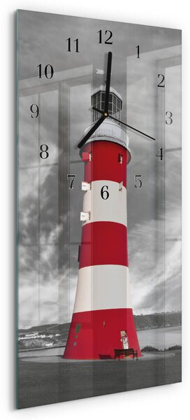 Skleněné hodiny vertikální Maják zsppc-30x60-00184610