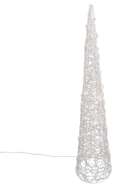 Vánoční stromek transparentní 100 cm vč. LED IP44 - Coni