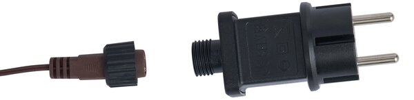 Stojací lampa hnědá ratanová sob včetně LED IP44 - Flossie