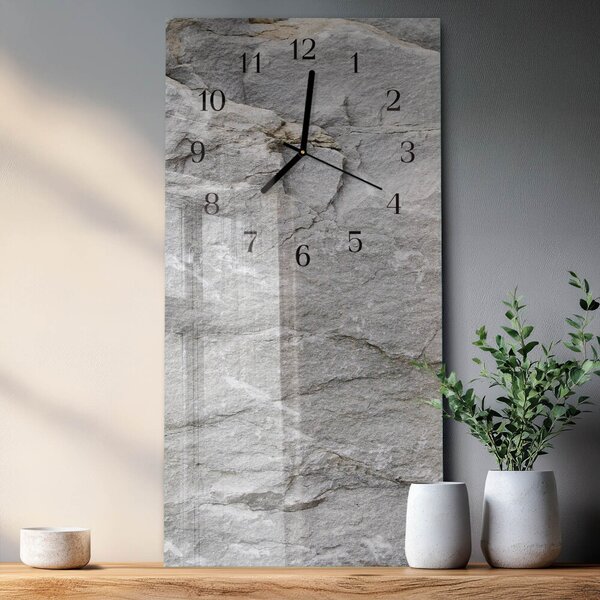 Skleněné hodiny vertikální Kámen zsppc-30x60-00171223