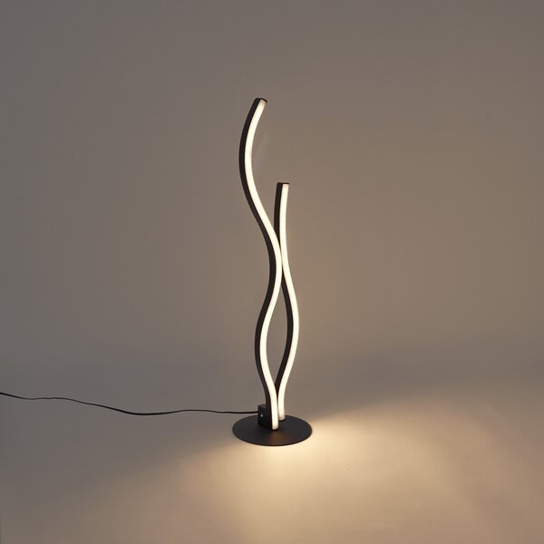 Designová stolní lampa černá vč. LED stmívatelná - Ying