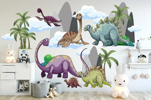 Ztracený svět dinosaurů nálepka na zeď 50 x 100 cm