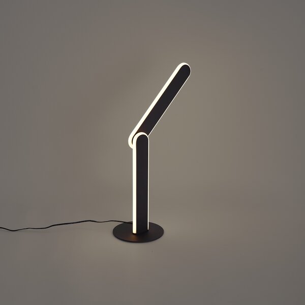 Designová stolní lampa černá vč. LED s 3-stupňovým stmíváním - Gate