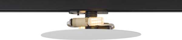 Moderní bílá stropní lampa pro kolejnicový systém 1-fázový 2-světla - Iconic Pulley