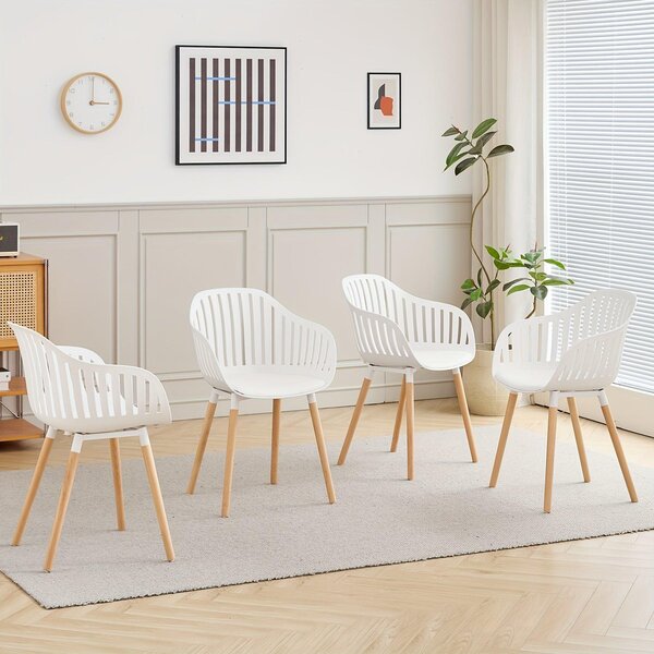 Jídelní židle - Sada židlí - Designové židle - Severské židle - Bílé židle - Ergonomický komfort