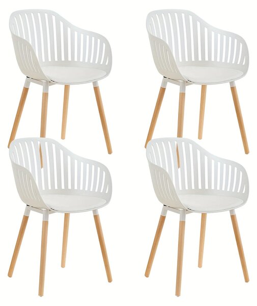 Jídelní židle - Sada židlí - Designové židle - Severské židle - Bílé židle - Ergonomický komfort