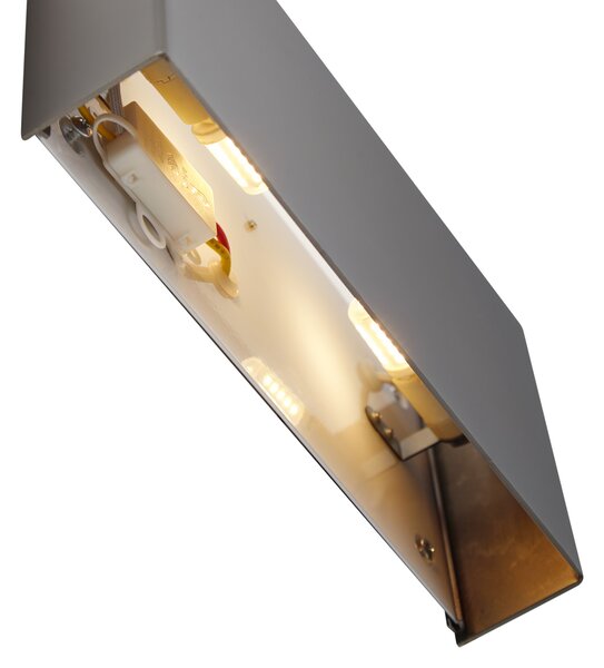 Moderní nástěnné svítidlo Gunmetal 2-Lights - Otan