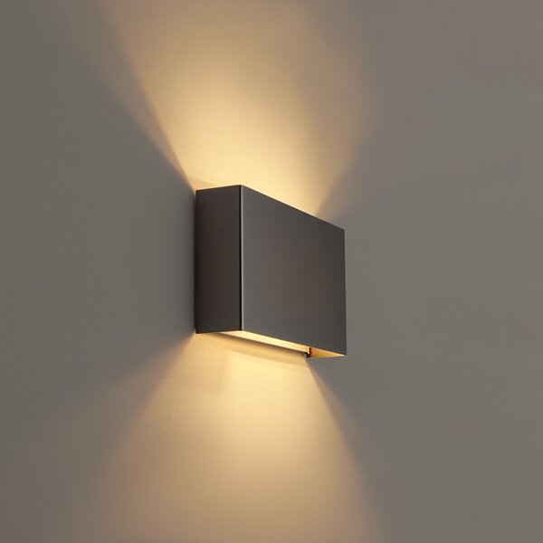 Moderní nástěnné svítidlo Gunmetal 2-Lights - Otan