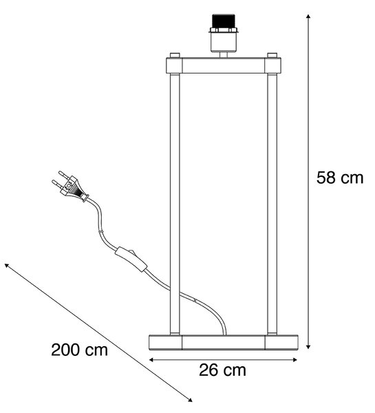 Moderní stolní lampa béžová - Thijmen