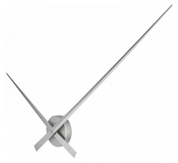 Designové nástěnné hodiny 2269zi Nextime Hands Silver 85cm