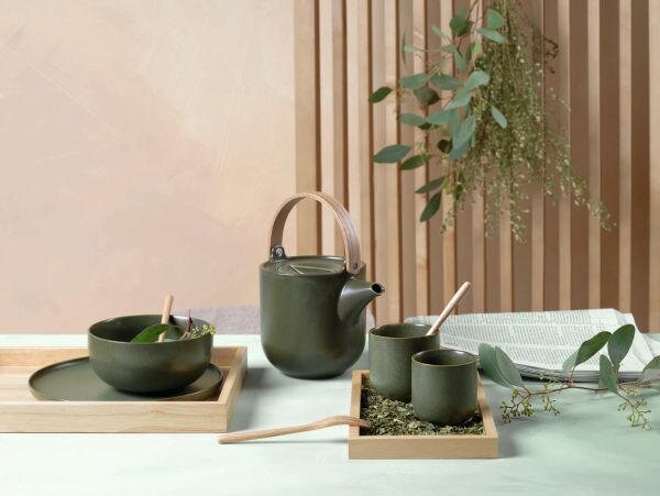 ČAJOVÁ KONVICE porcelán dřevo, keramika ASA - Kolekce nádobí